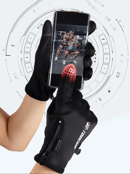 Usb touch screen anti-slip glove for cycling