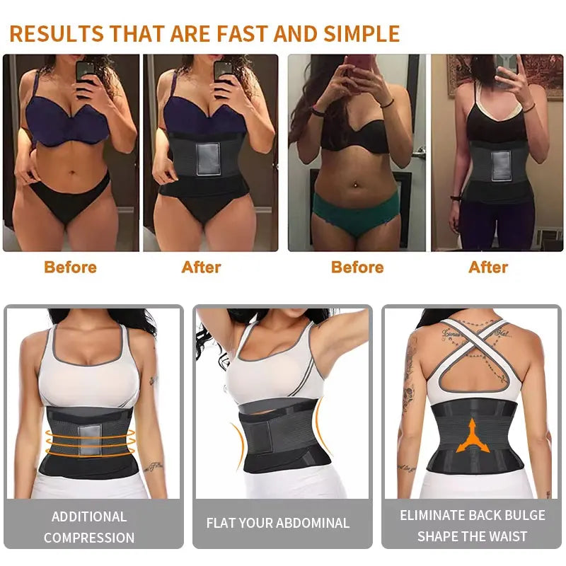 Waist trainer belly slimming belt