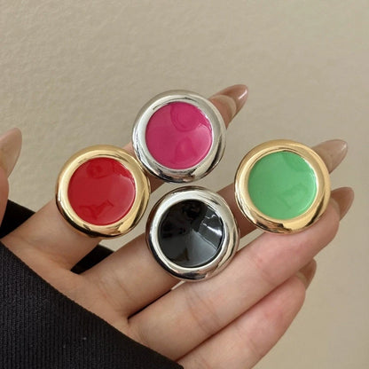 Dripping Glaze Round Polished Finish Ring