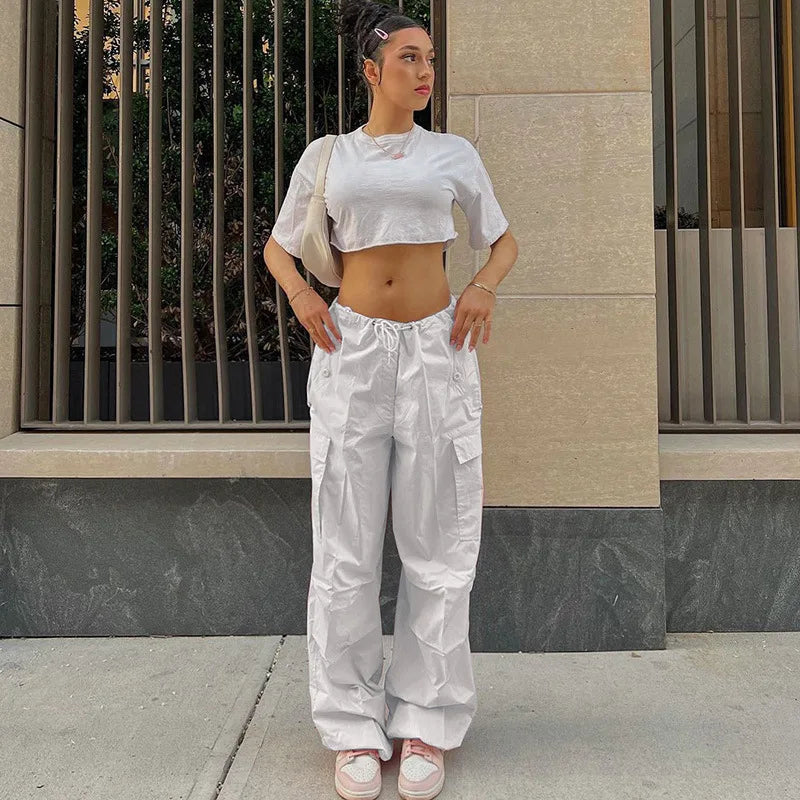 Women's knitted cargo pants