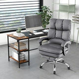 Ergonomic Padded Reclining Chair With Retractable Footrest
