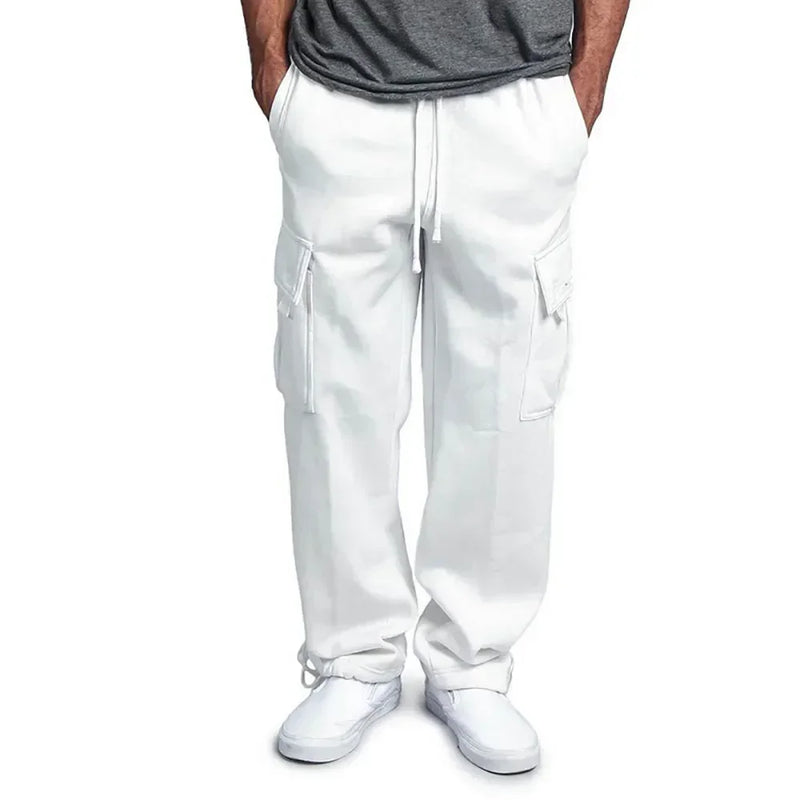 Winter Fleece Cargo Jogger Pants