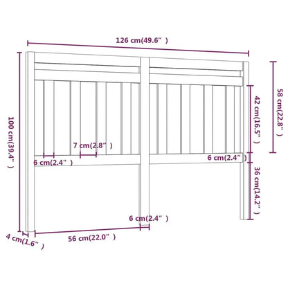 Stylish & durable solid wood pine bed headboard
