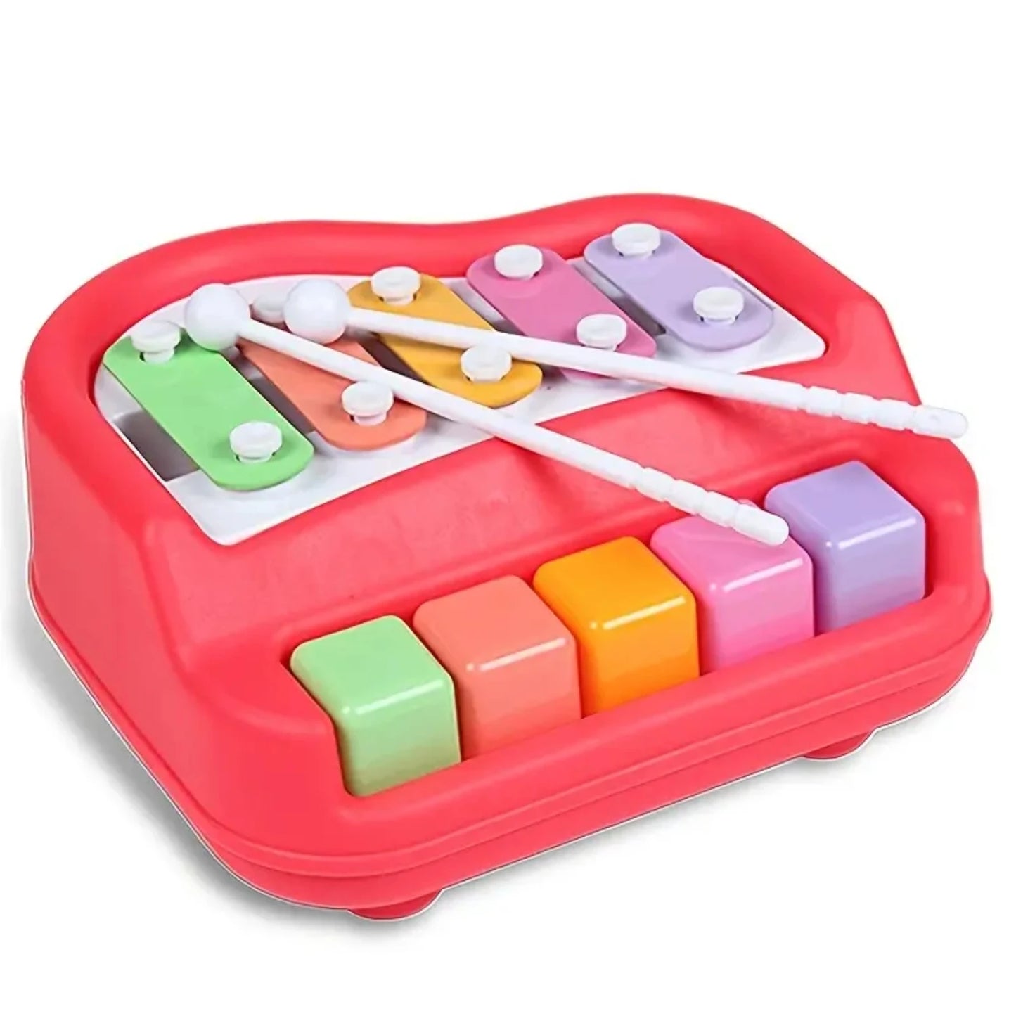 2 in 1 mini percussion xylophone piano toy