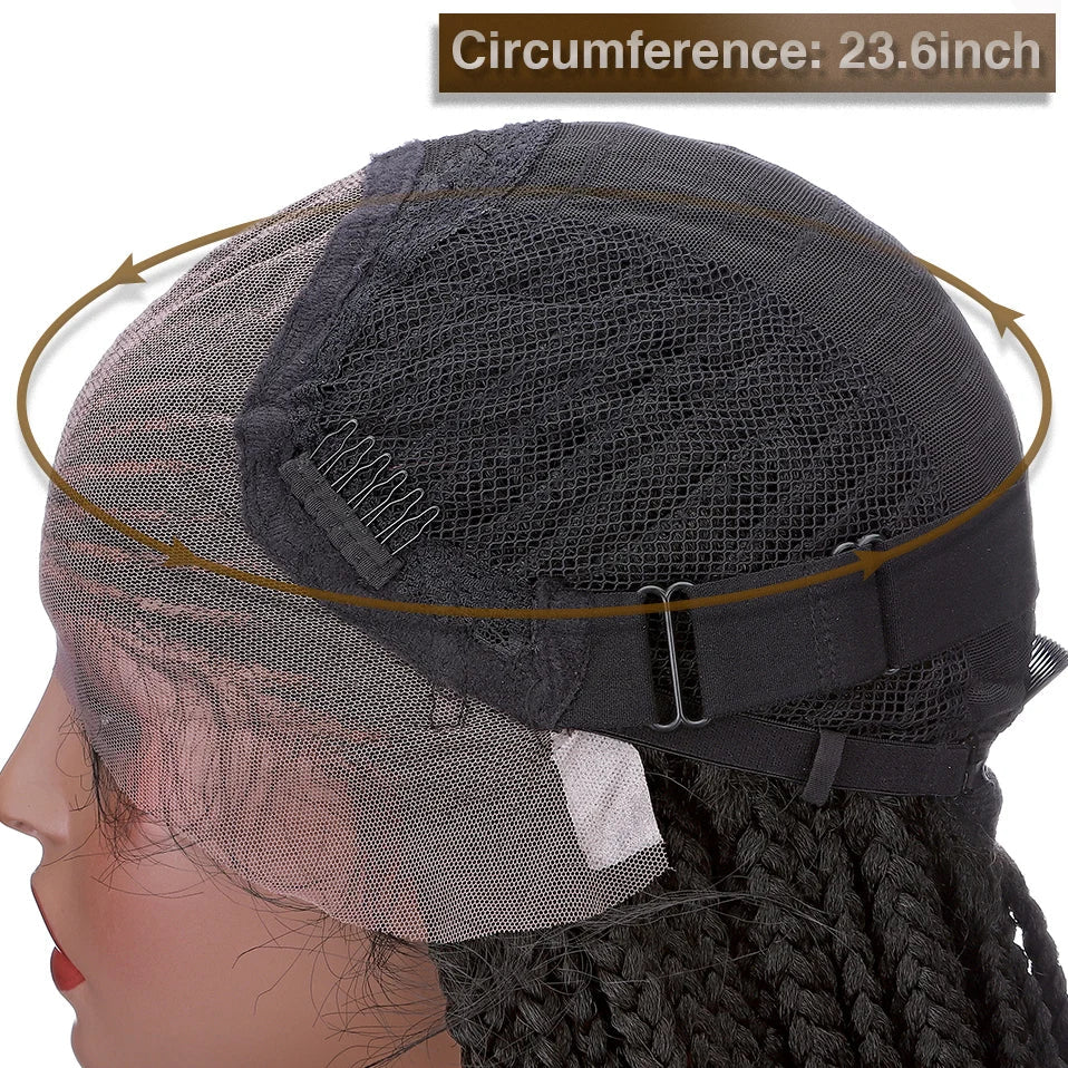 28inch cornrow braids lace wigs