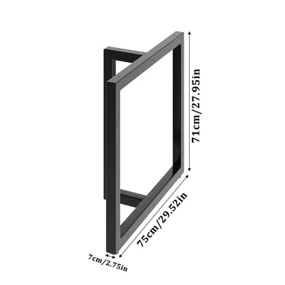 Anti-slip height metal table legs