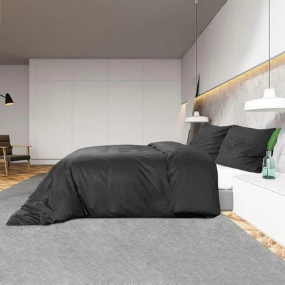 Lightweight microfiber duvet cover set