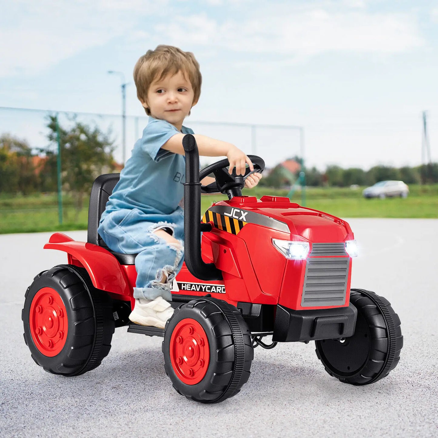 2-in-1 toddlers electric toy car with remote control