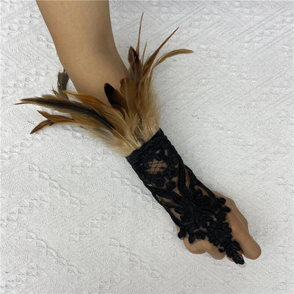 Halloween Party Fingerless Gloves