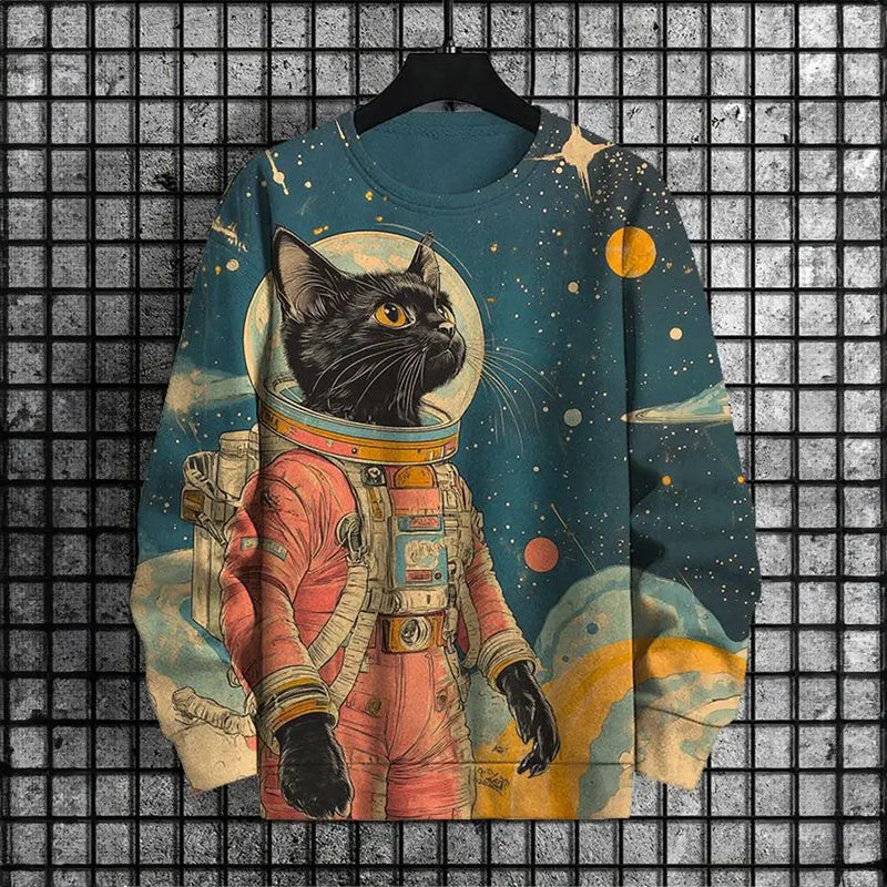 Japanese 3D Printed Casual Hoody Sweatshirt