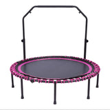 Foldable Round Trampoline with Adjustable U-Handle Bar