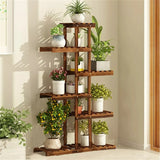 Wood Plant Stand Corner Shelf Flower Rack