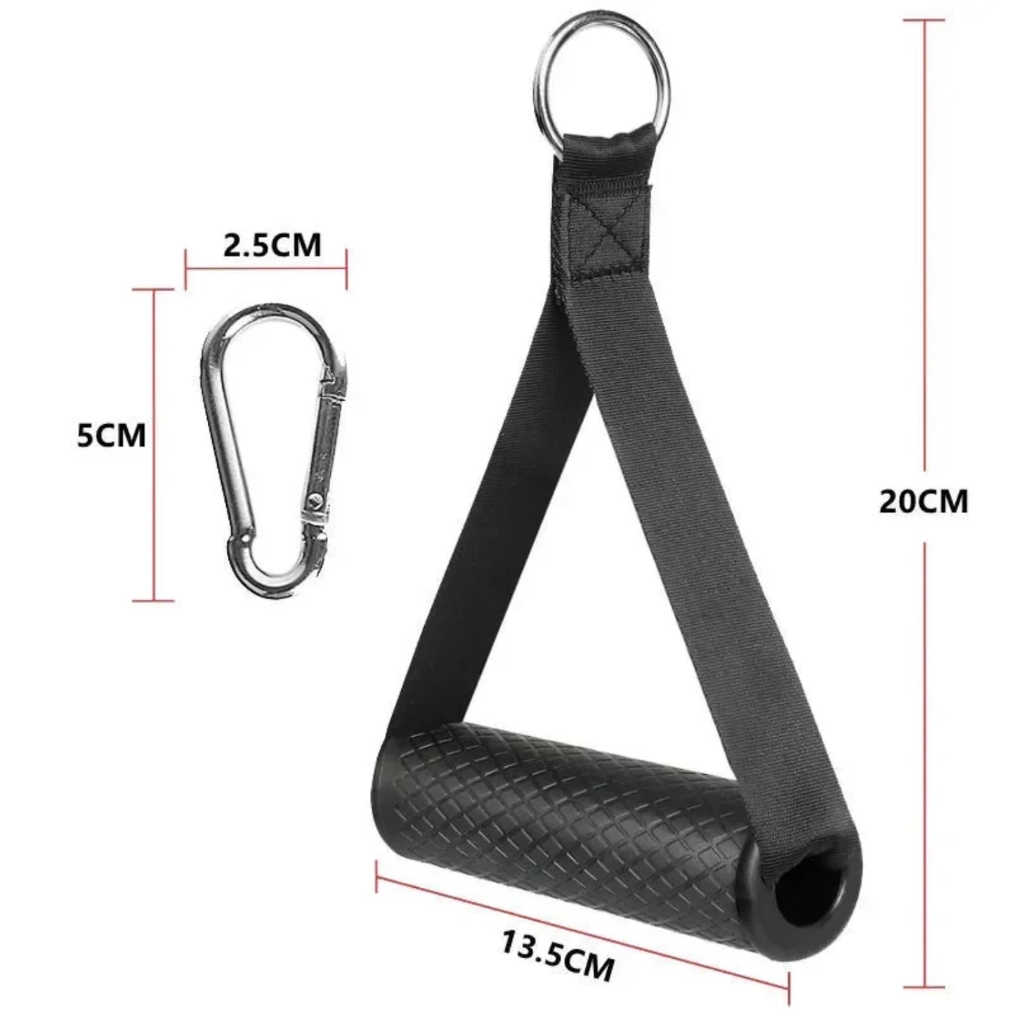 Anti-slip resistance bands with nylon handles