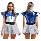 Space Cadet Alien Astronaut Halloween Robot Cosplay Costume