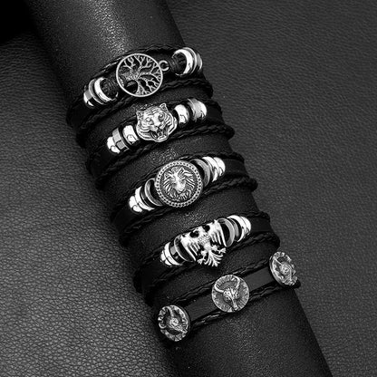 Fashion Multi-layer Beaded Leather Bracelet