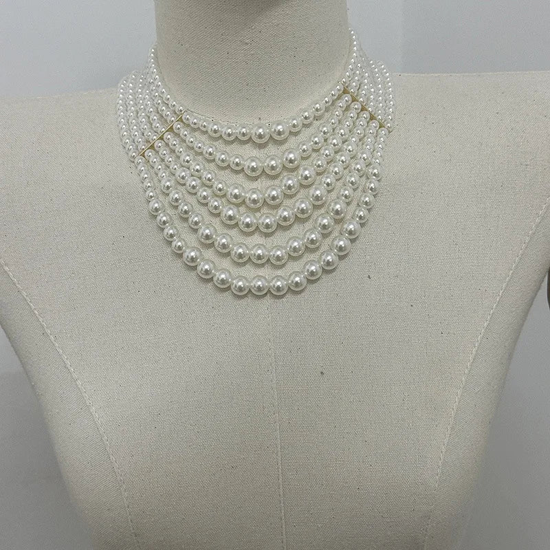 Light Luxury Multi-layer Pearl Necklace