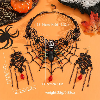 Halloween Party Festival Necklace Earrings Set