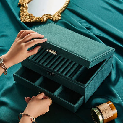 3 layer large jewelry organizer