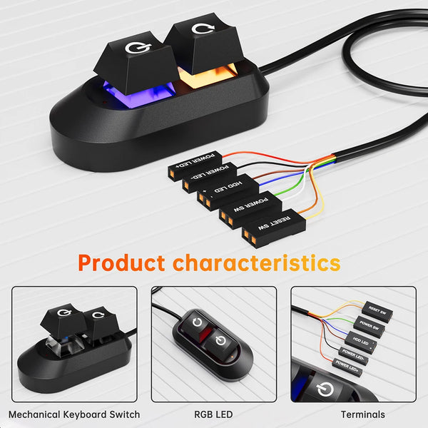 2M Desktop Computer Power Supply Button