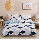 Soft and Comfortable Geometric Print Queen Bedding Set