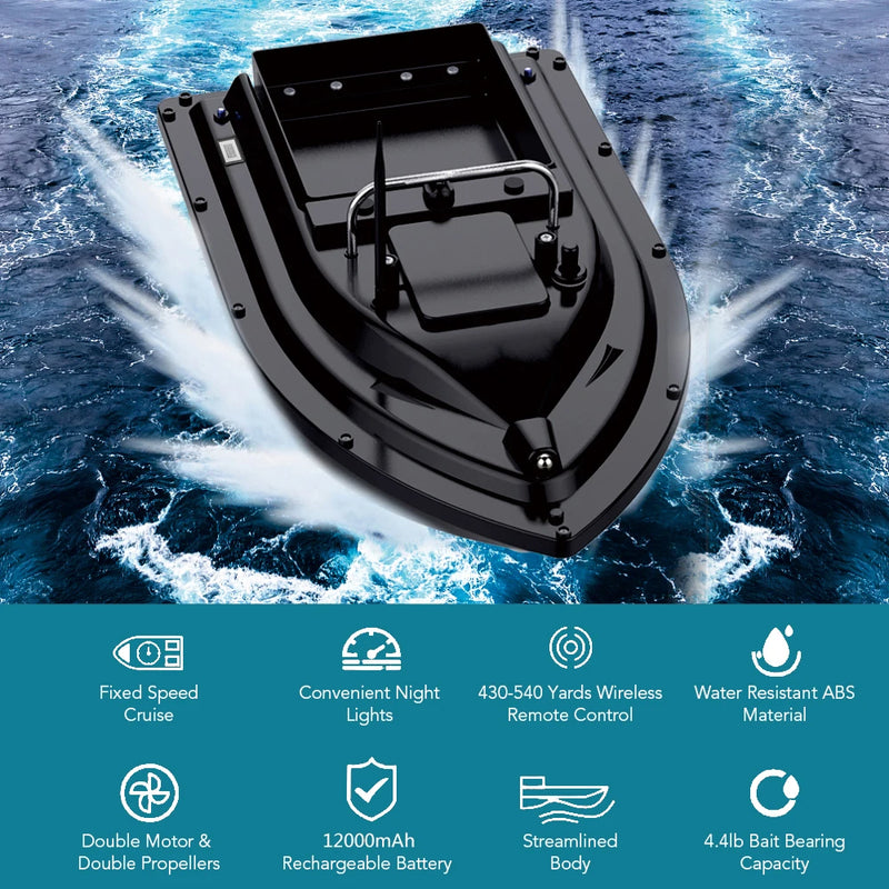Automatic Fishing Bait Boat with Large Bait Container