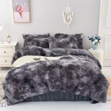 Warm and Cozy Plush Three-Piece Bedding Set