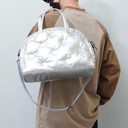 Women's shell quilted lattice bag