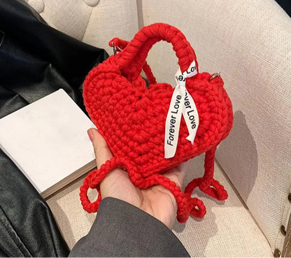 Handmade crochet small handbag