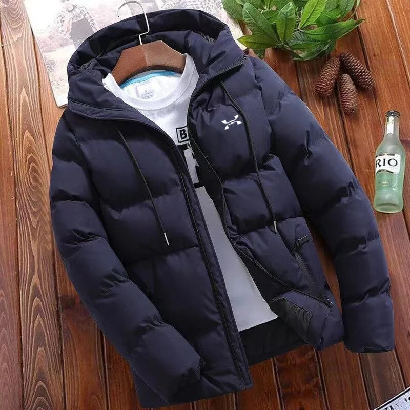 Men's parkas thicken warm jacket