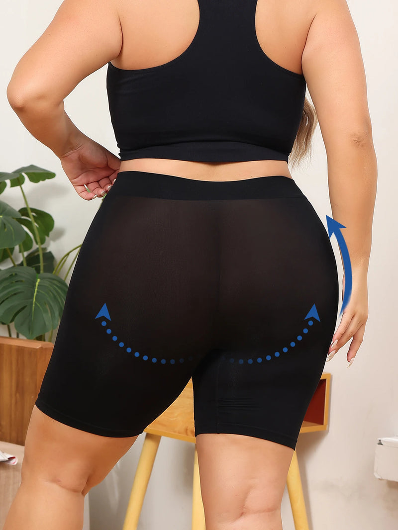 Plus-size Women's Shorts With Tummy Control