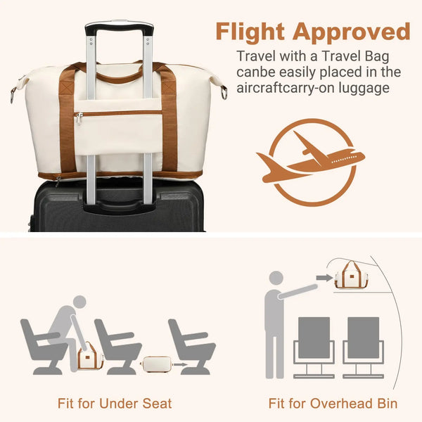 Women's Duffel Bag - Expandable Travel Bag | East R Us