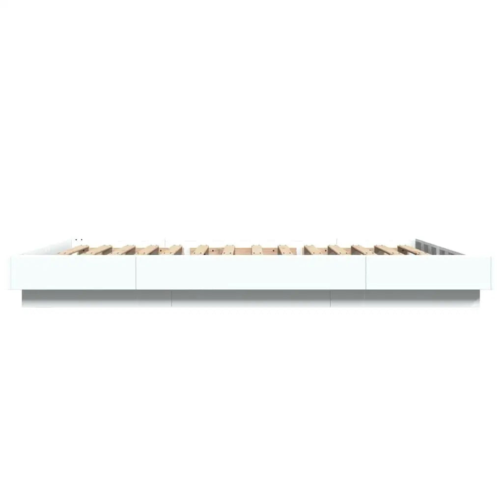 Stylish white bed frame