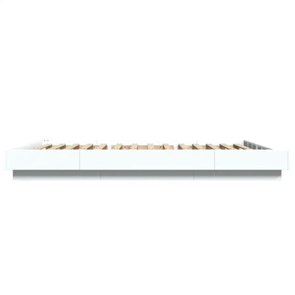 Stylish white bed frame