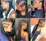 Synthetic Full Lace Braided Wigs