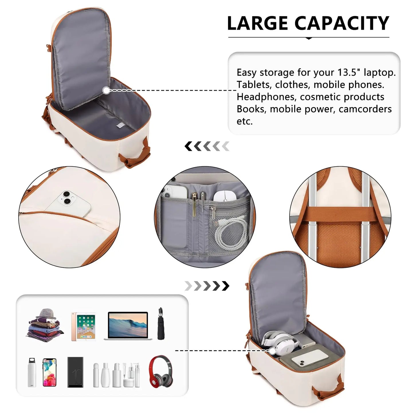 Large capacity cabin travel bag