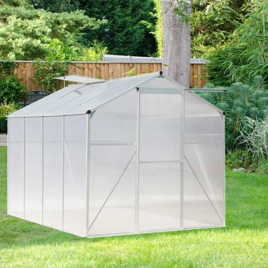 Polycarbonate rain gutter roof vent walk-in aluminum grow house
