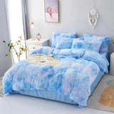 Warm and Cozy Plush Three-Piece Bedding Set