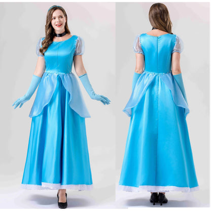 Fancy Cinderella Elsa Cosplay Halloween Dress