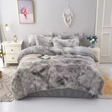 Warm and Cozy Plush Three-Piece Bedding Set
