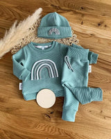 Cotton Rainbow Fall Baby Clothing Suit