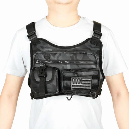 Adjustable strap fashion sport vest backpack