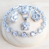 Blue Zirconia Women Jewelry Set