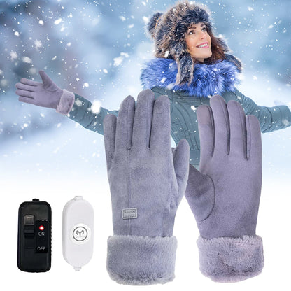Usb heated 3 gear adjustment winter gloves