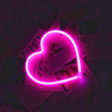 1PC Neon Sign Heart Led Light