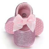 PU Princess Bow Heart Shoes