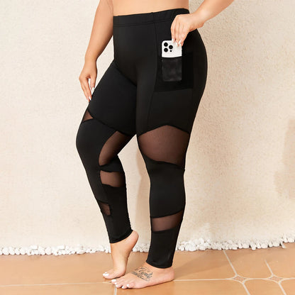 High-waisted long leggings