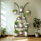 Vase Shape Tall Planter Display Rack