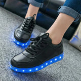 Lighted USB Charger Glowing Sneakers for Kids