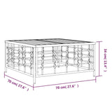 Anthracite Poly Rattan Garden Table