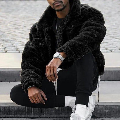 Thickened velvet plush fluffy jacket